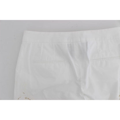 Dolce & Gabbana White Floral Cutout Dress Sicily Pants