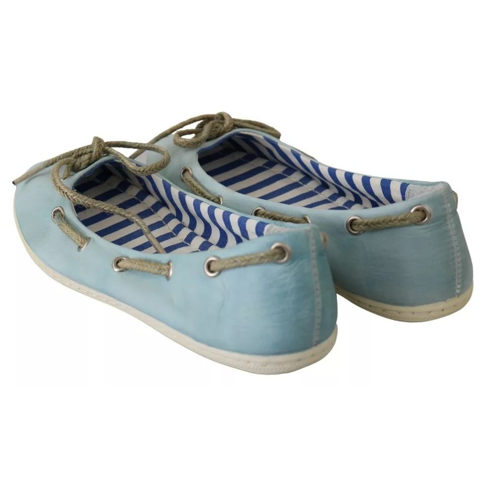 Pantofola D'Oro Minnesota Blue Stripe Flat Slip-On Shoes