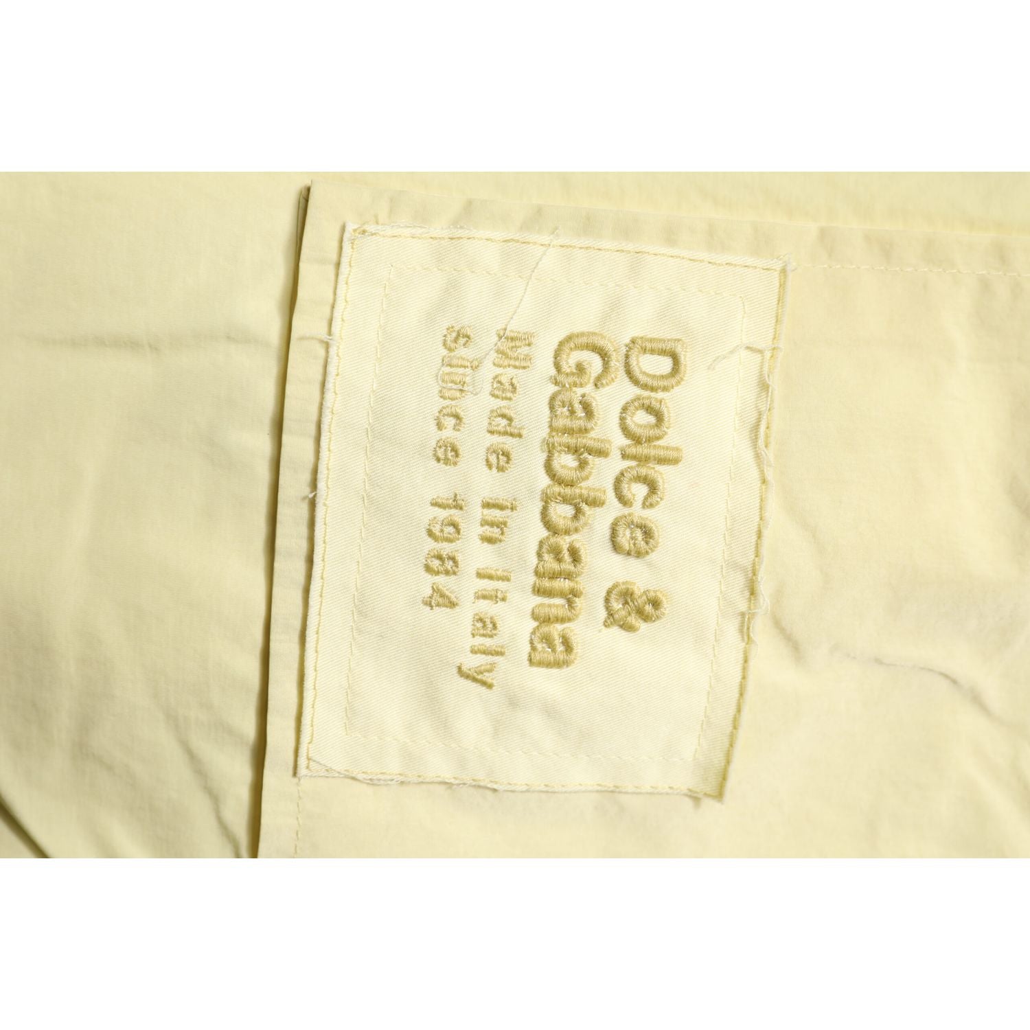 Dolce & Gabbana Yellow Nylon Cargo Chain Men Jogger Pants