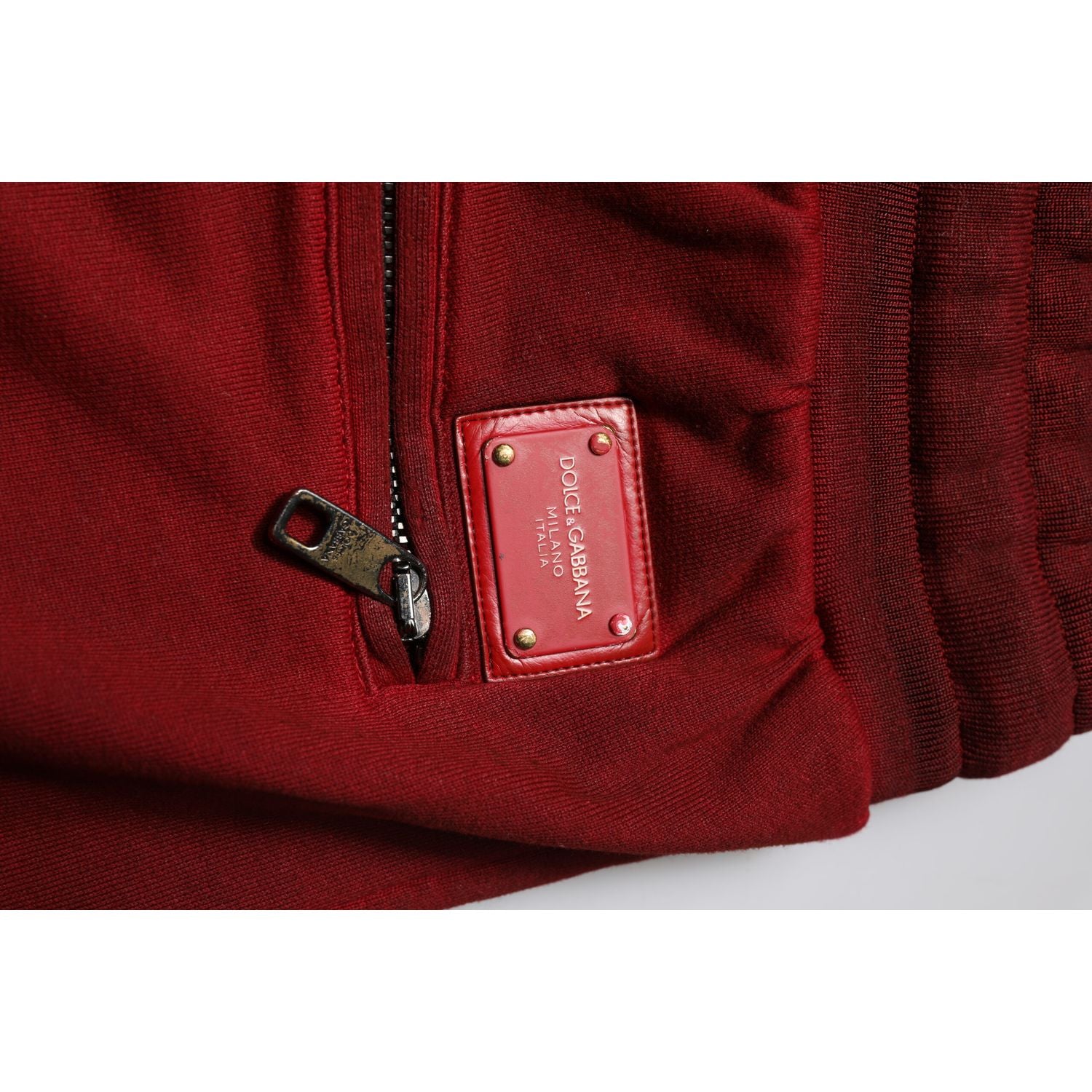 Dolce & Gabbana Maroon Rip Style Bermuda Sweatshorts Shorts