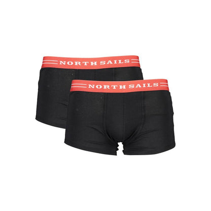 North Sails Black Cotton Men Boxer Shorts