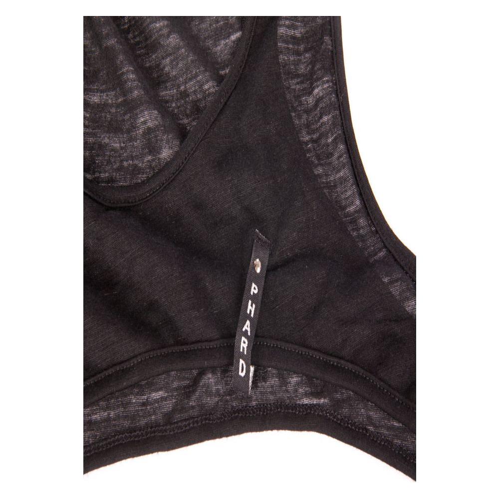 Phard Black Viscose Women Intimate Top