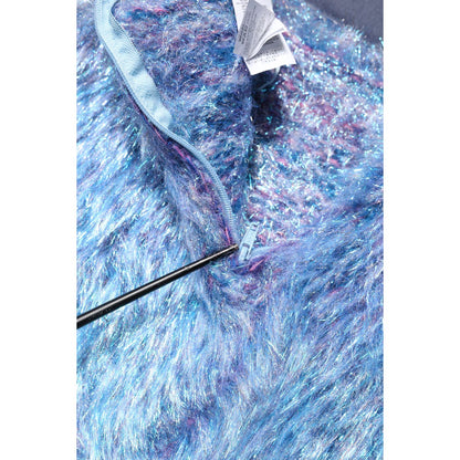 Dolce & Gabbana Multicolor Plush Fabric High Waist Mini Skirt