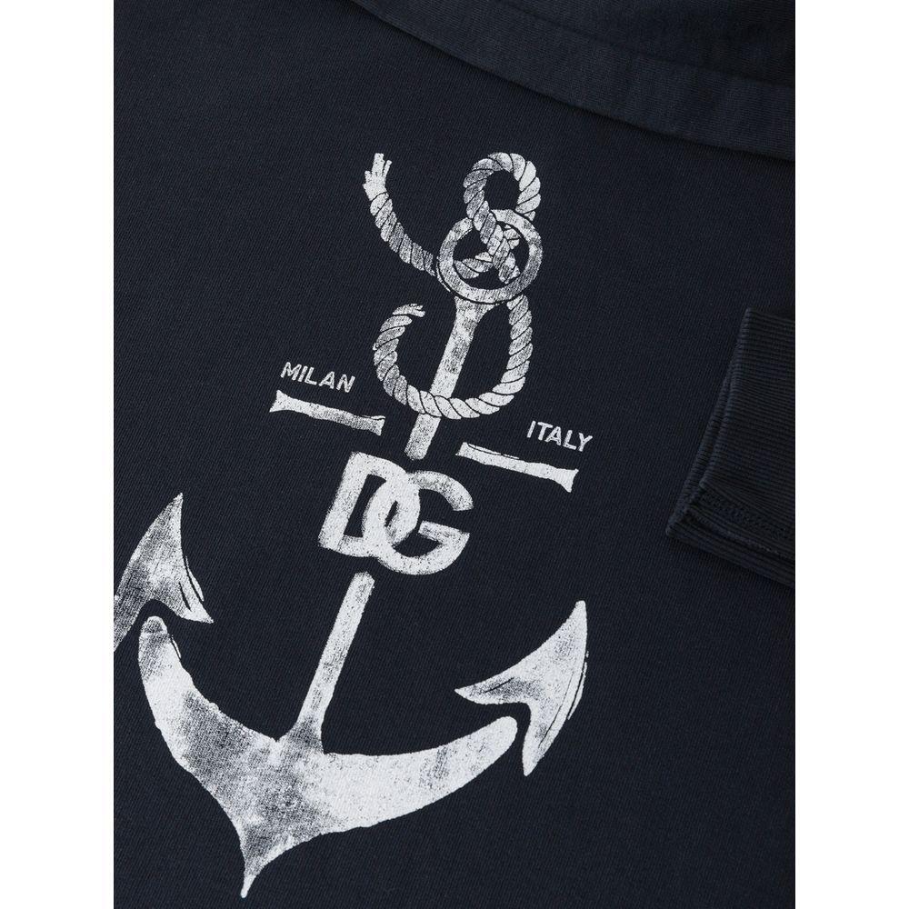 Dolce & Gabbana Blue Cotton Sweatshirt