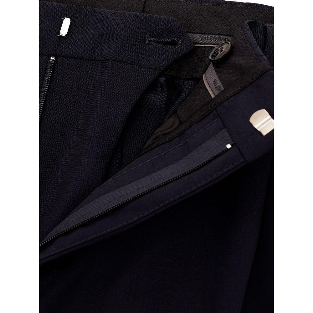 Valentino Black Wool Dress Pants