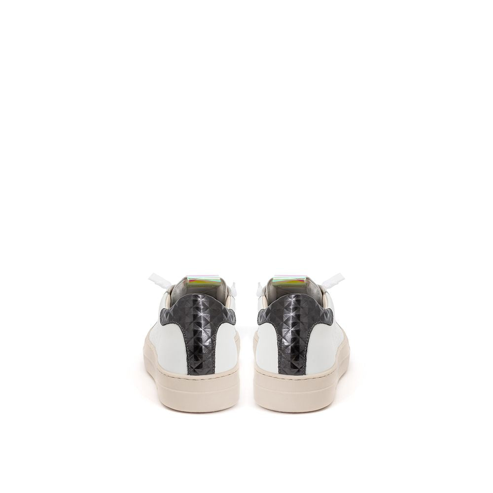 P448 White Leather Athletic Sneakers