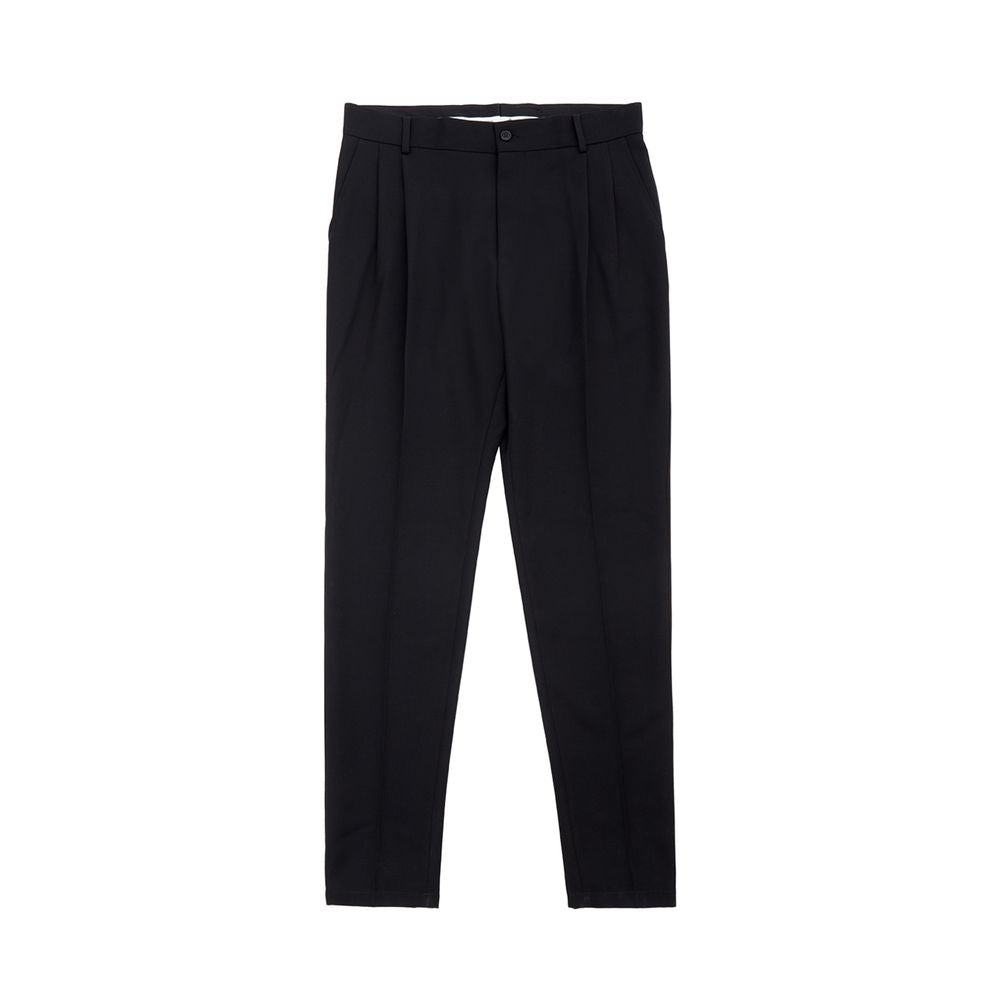 Dolce & Gabbana Black Polyester Dress Pants