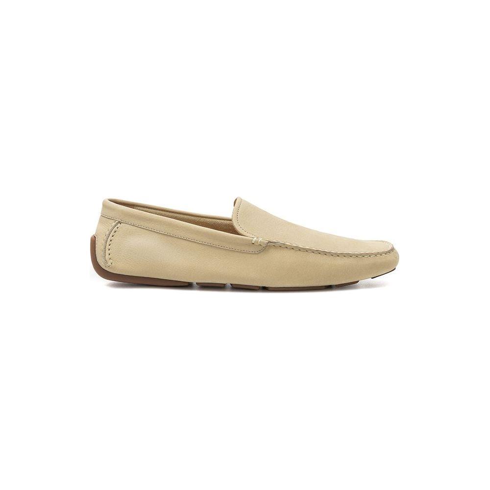 Bally Beige Leather Moccassin