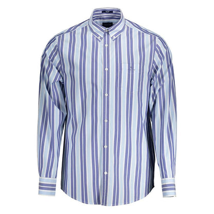 Gant Azzurro Cotton Men Shirt