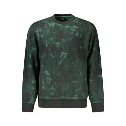 Hugo Boss Green Cotton Men's Sweatshirt