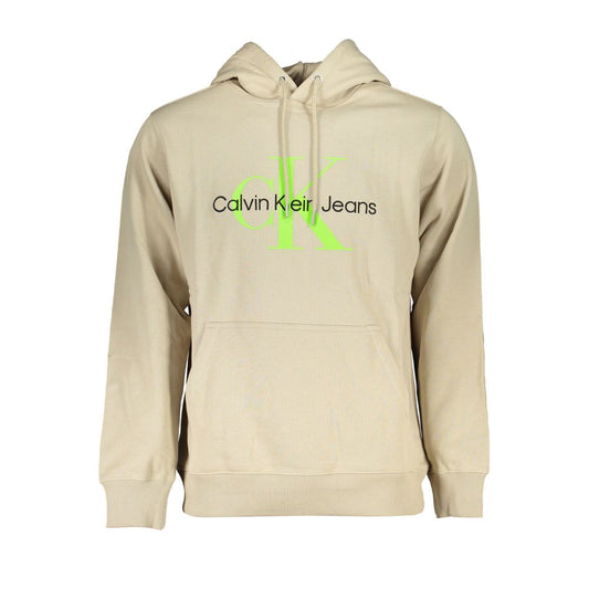 Calvin Klein Beige Cotton Men's Sweatshirt