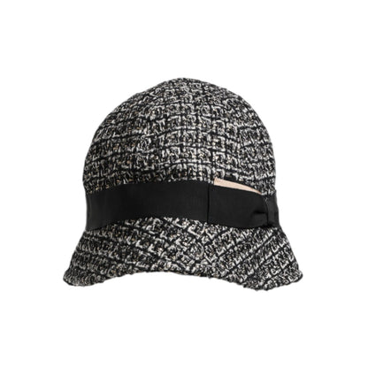Dolce & Gabbana Black Cotton Blend Bucket Hat