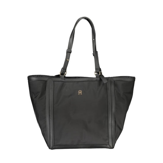 Tommy Hilfiger Black Polyester Women Handbag