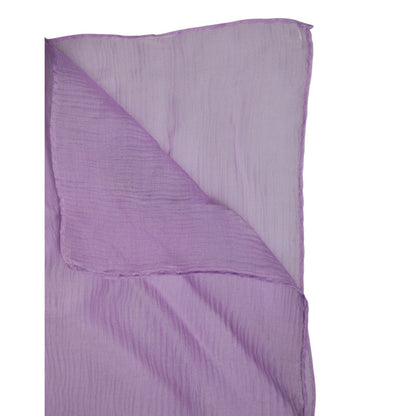 Dolce & Gabbana Purple Silk Rectangle Wrap Shawl Scarf