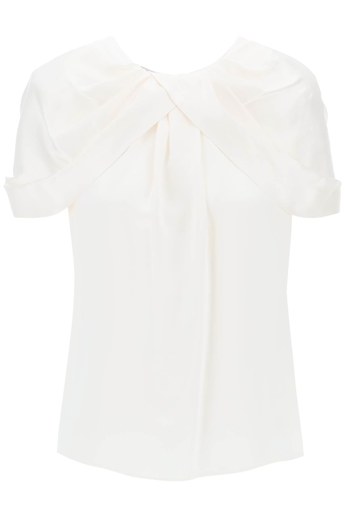 Stella McCartney satin blouse with petal sleeves Topwear Stella McCartney