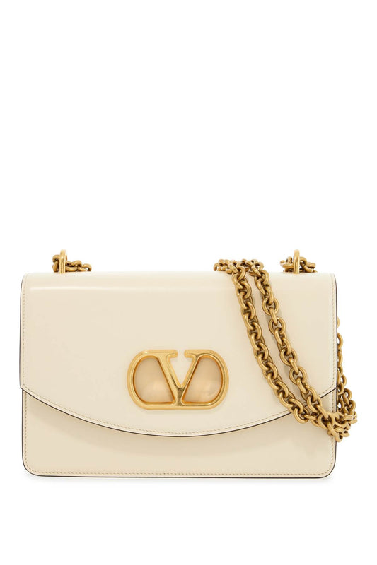 Valentino Garavani borsa a spalla in pelle butter white con tracolla catena Handbag Valentino Garavani