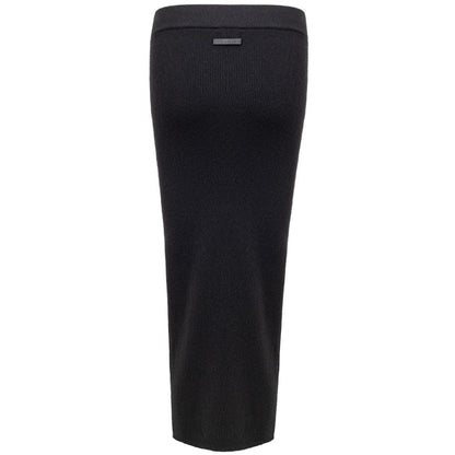 Tom Ford Black Cashmere Midi Skirt