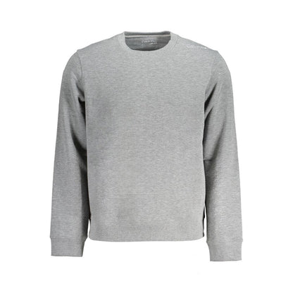 Calvin Klein Grigio Polyester Men Sweatshirt