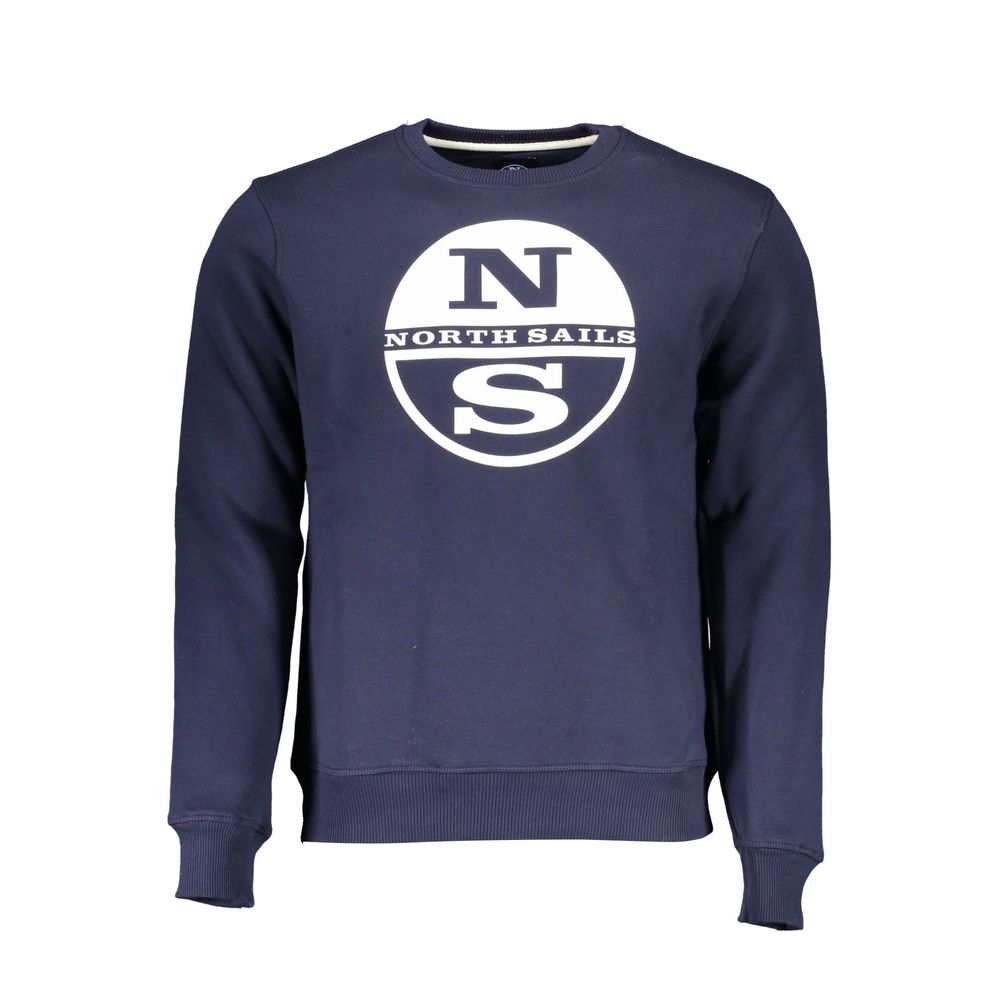 North Sails Gray Cotton Men Sweatshirt