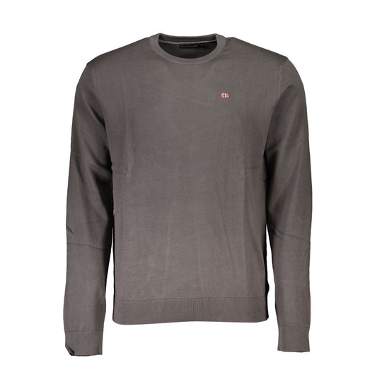 Napapijri Grigio Cotton Men Sweater