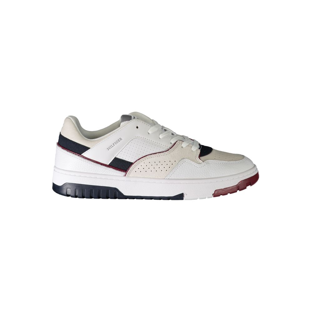 Tommy Hilfiger Bianco Polyurethane Men Sneaker