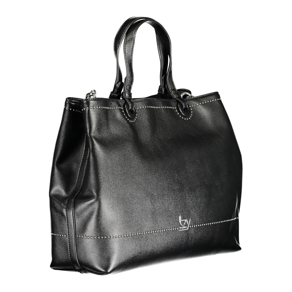 BYBLOS Black Polyurethane Women Handbag