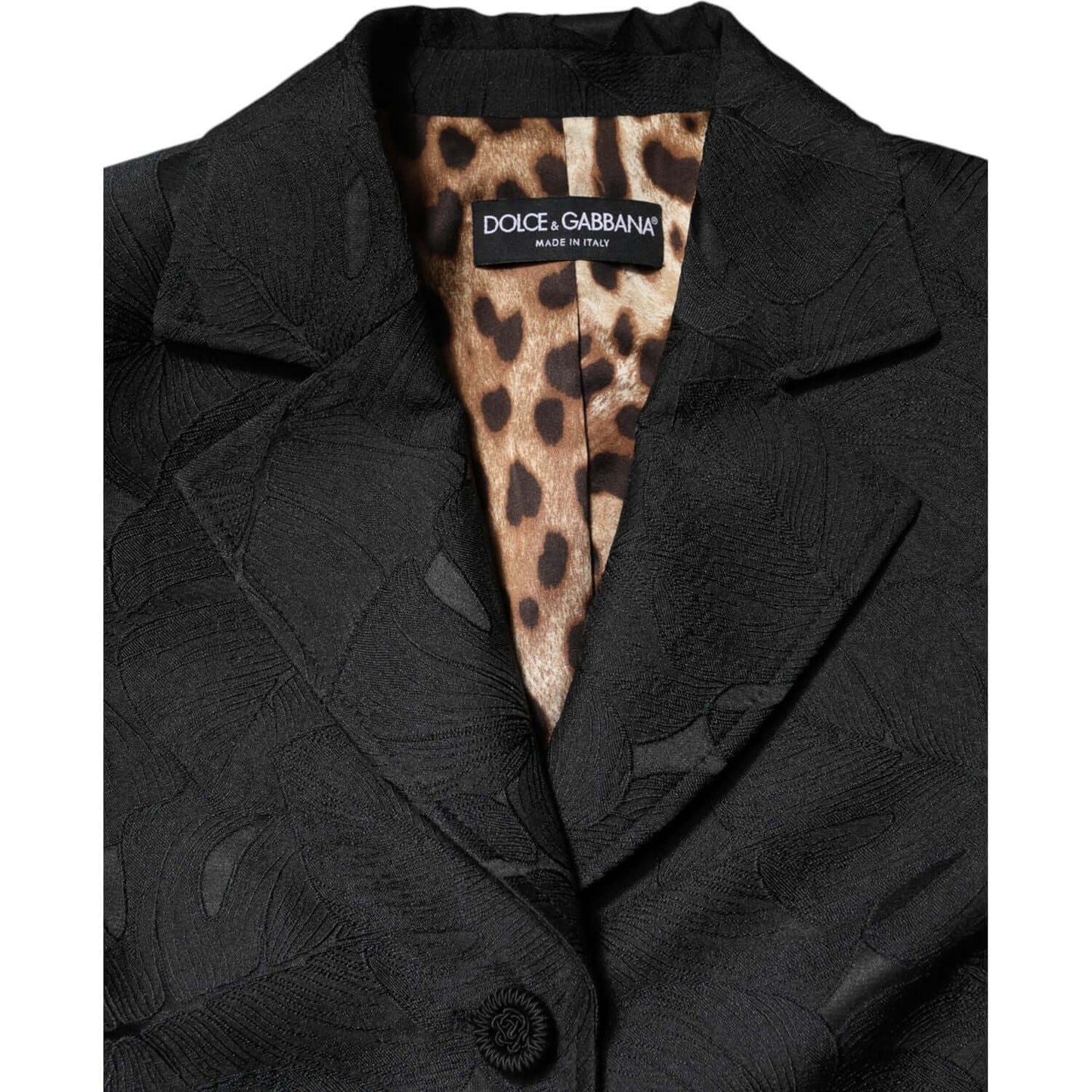Dolce & Gabbana Black Single Breasted Trench Coat Jacket