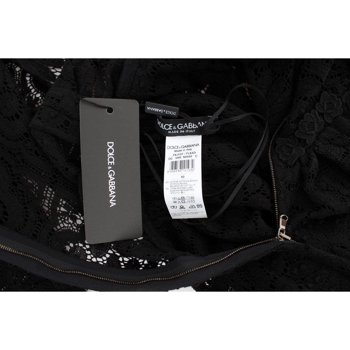 دولتشي آند غابانا فستان ريكامو ماكسي أنيق مزين بالزهور