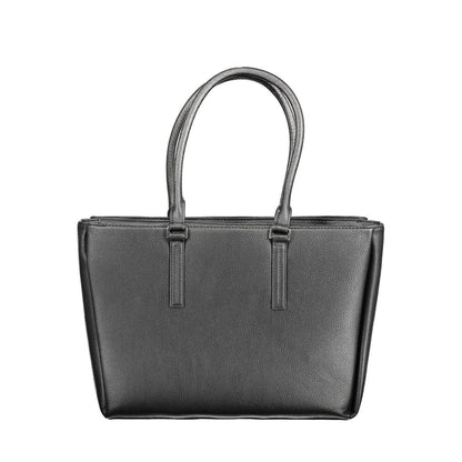 Calvin Klein Black Polyurethane Women Shoulder Bag