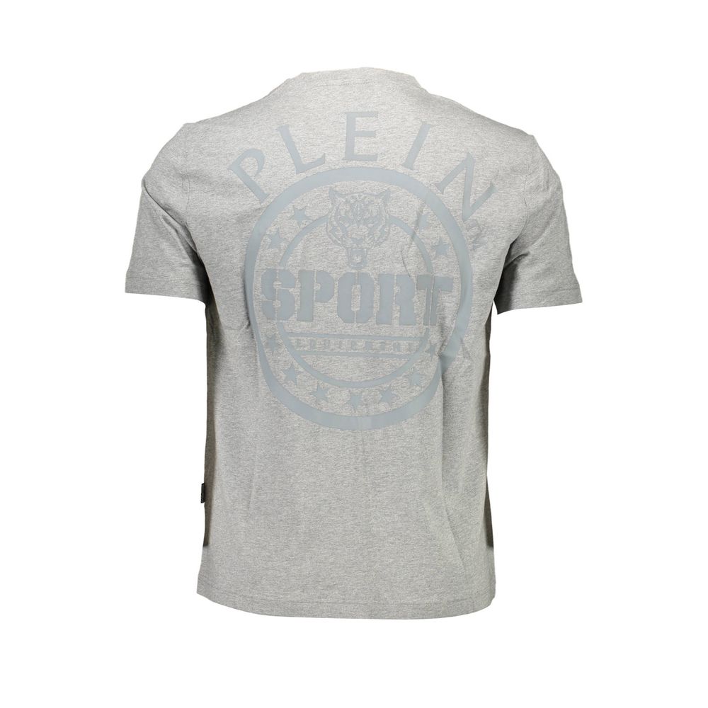 Plein Sport Grigio Cotton Men T-Shirt