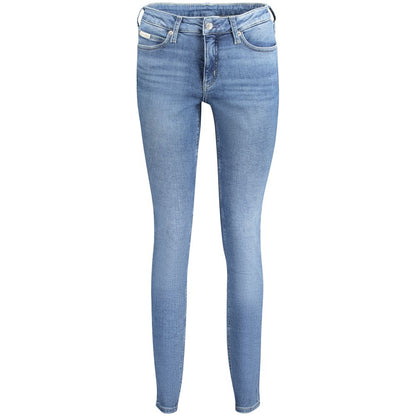 Calvin Klein Blu Cotton Women Jeans