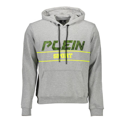 Plein Sport Grigio Cotton Men Sweatshirt