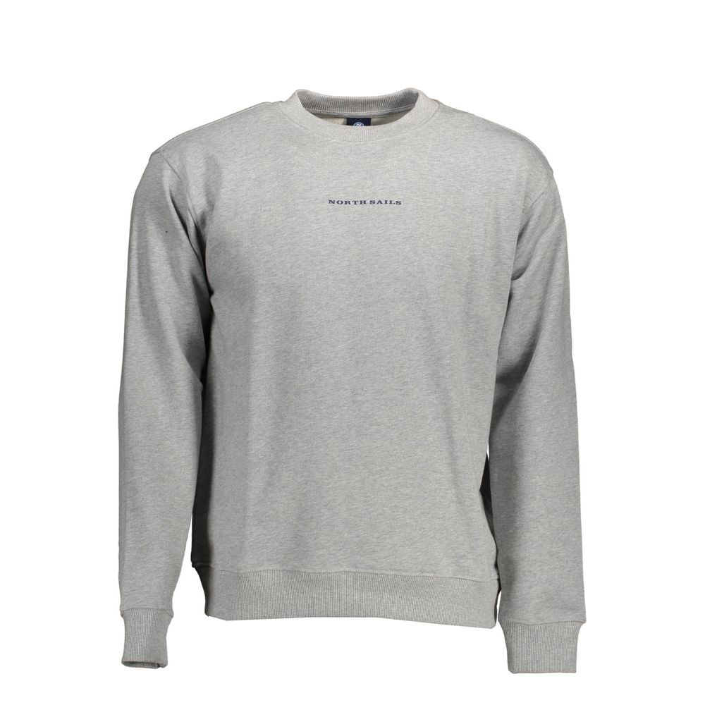 North Sails Grigio Cotton Men Sweatshirt