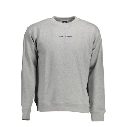 North Sails Grigio Cotton Men Sweatshirt