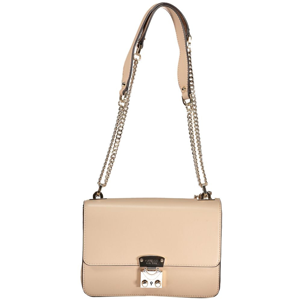 Guess Jeans Beige Polyurethane Women Handbag