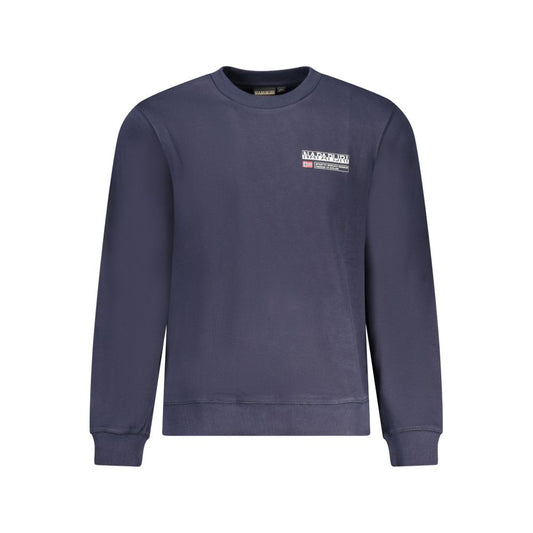 Napapijri Blue Cotton Men Sweatshirt