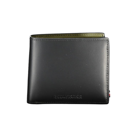 Tommy Hilfiger Black Leather Men's Wallet