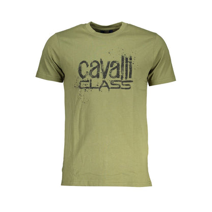 Cavalli Class Verde Cotton Men's T-Shirt