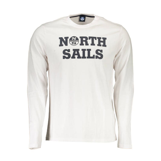 North Sails White Cotton Men T-Shirt