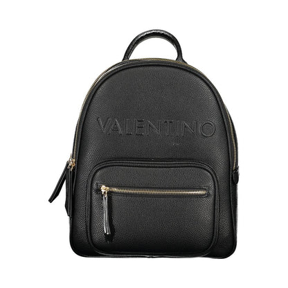 Mario Valentino Black Polyurethane Women Backpack