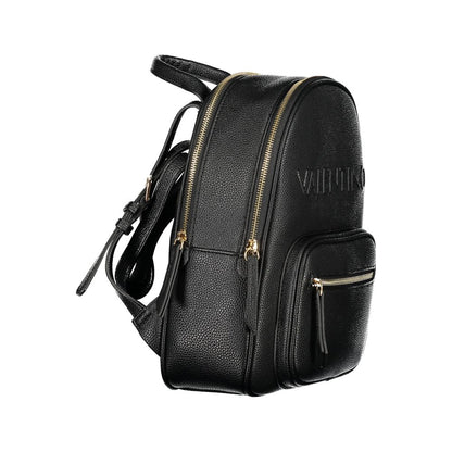 Mario Valentino Black Polyurethane Women Backpack