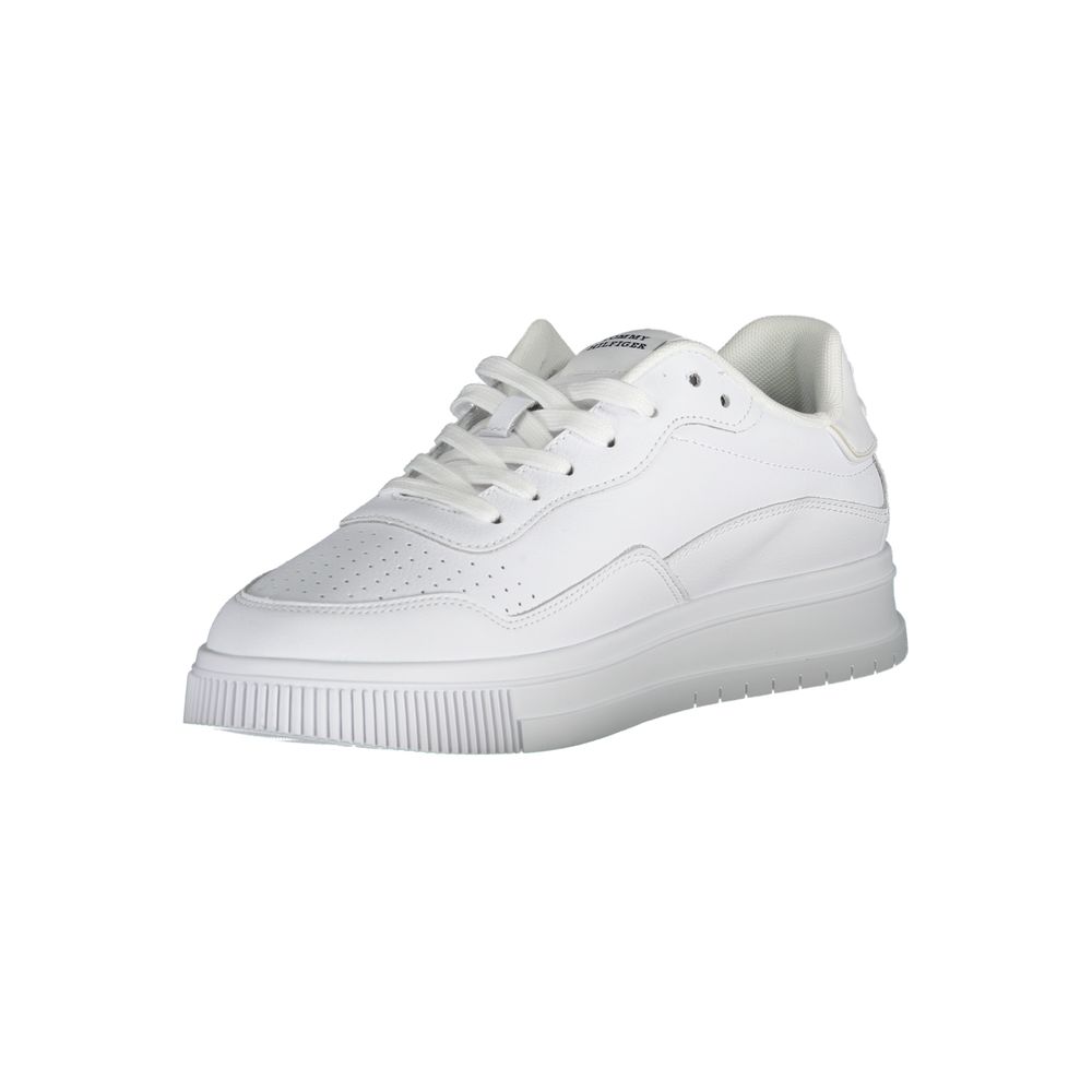 Tommy Hilfiger White Leather Men Sneaker 1728,67403481248,Athletic - Sneakers - Shoes,EU44/US11,EU45/US12,EU46,Men,New with tags,Shoes,Sneakers - Shoes,Tommy Hilfiger,White
