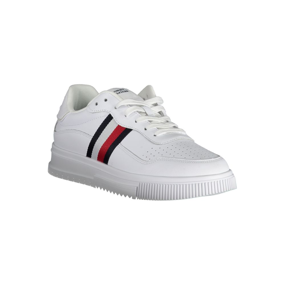 Tommy Hilfiger White Leather Men Sneaker 1728,67403481248,Athletic - Sneakers - Shoes,EU44/US11,EU45/US12,EU46,Men,New with tags,Shoes,Sneakers - Shoes,Tommy Hilfiger,White