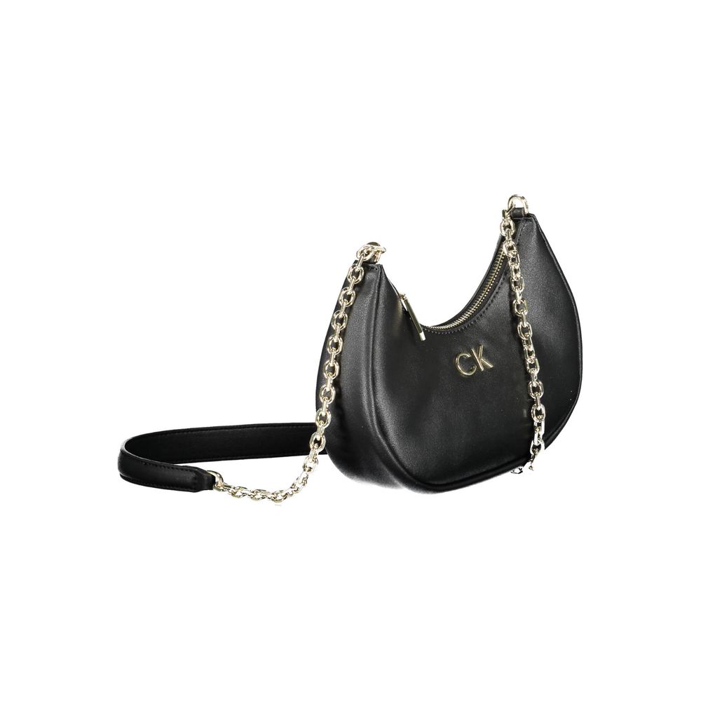 Calvin Klein Black Polyester Women Shoulder Bag