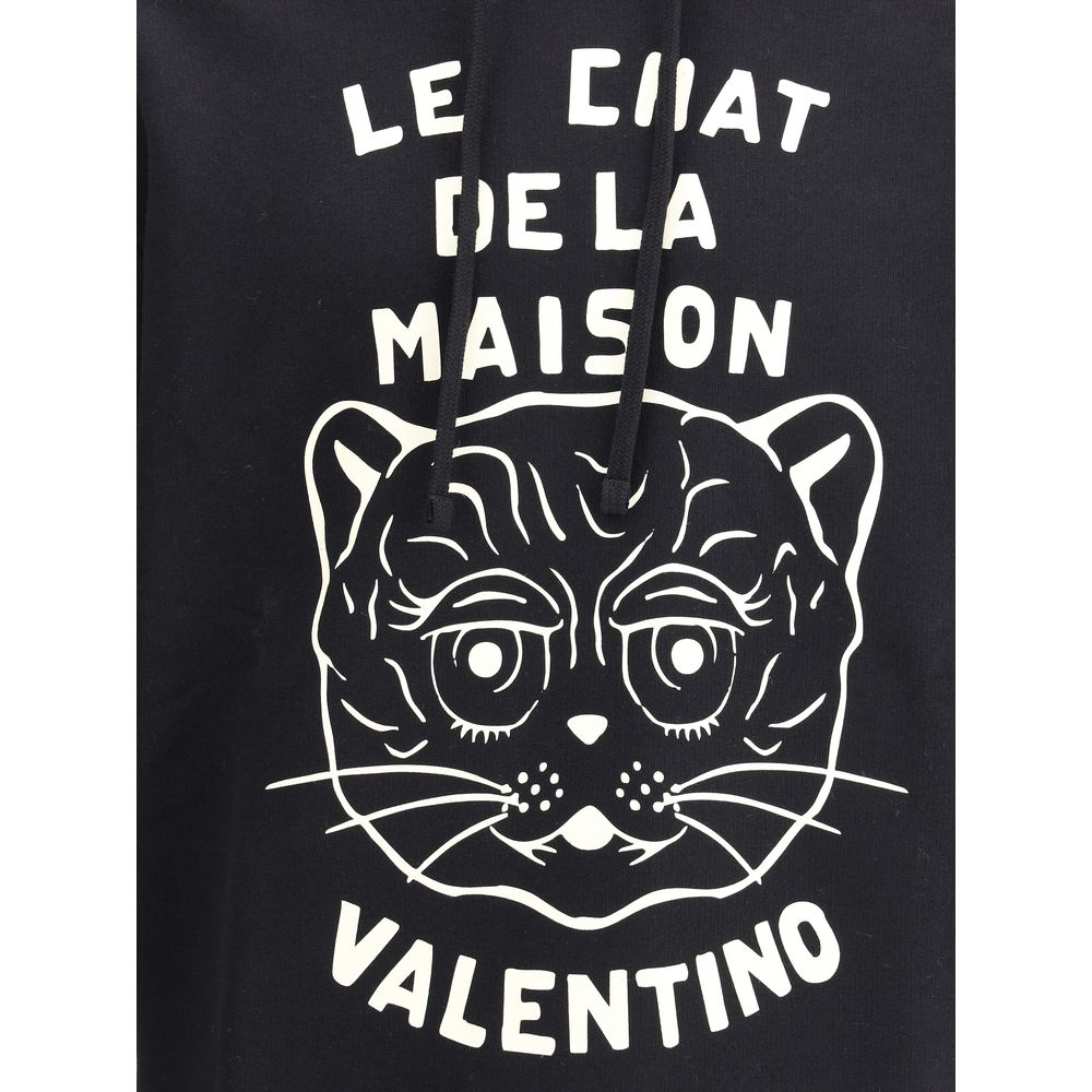 Valentino Black Cotton Sweatshirt