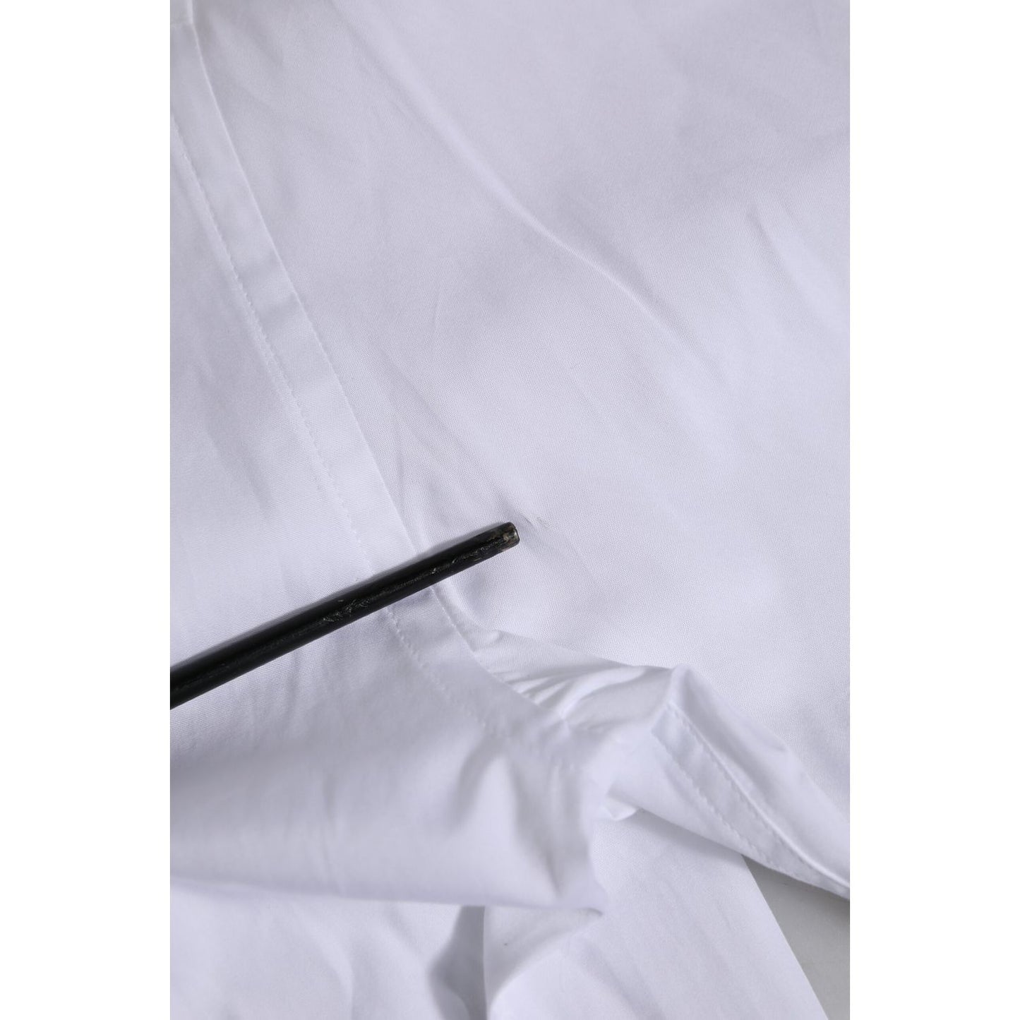 Dolce & Gabbana White Cotton Short Sleeves Men Formal Shirt