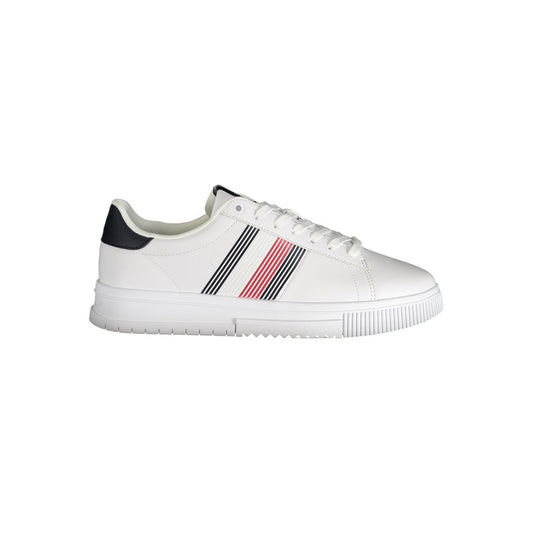 Tommy Hilfiger White Polyurethane Men Sneaker