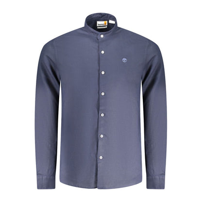 Timberland Blue Linen Men Shirt