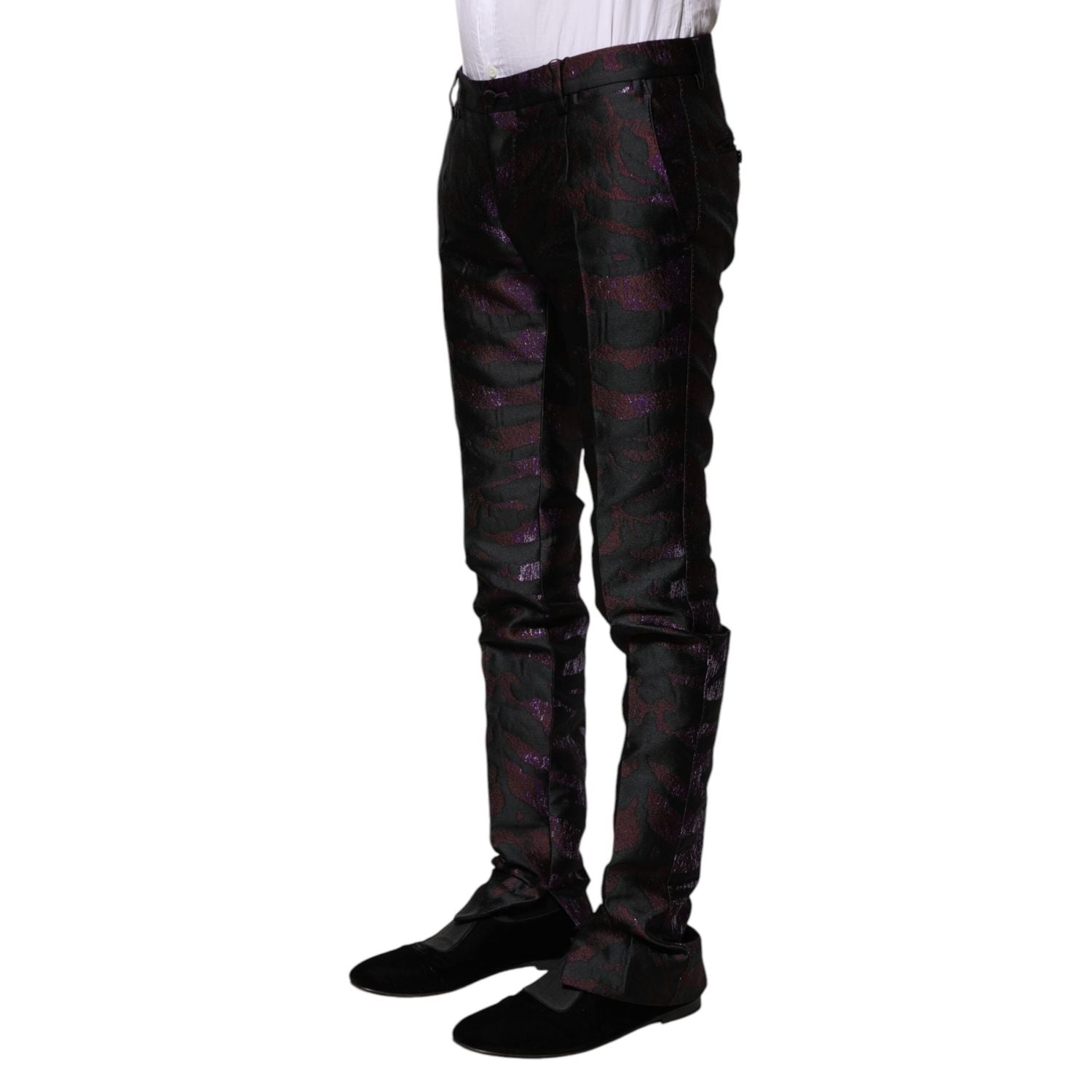 Dolce & Gabbana Multicolor Polyester Patterned Pants