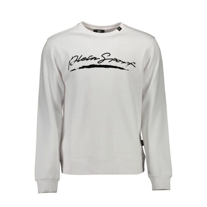 Plein Sport Bianco Cotton Mens Sweatshirt